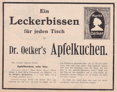 Oetker werbung reklame - oetker, /