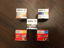 5x Agfa 35mm Film Konvolut