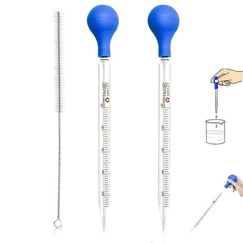 Glaspipette 2er set mit - 10,
