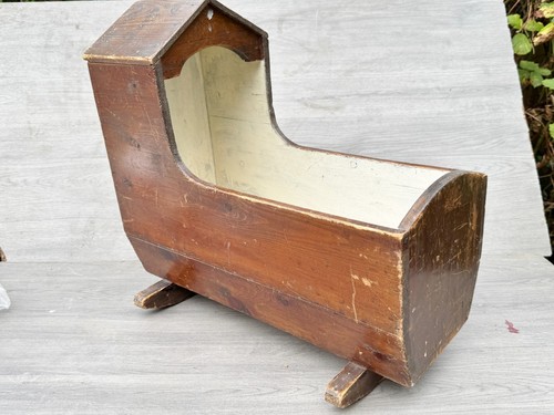 Antike holz puppenwiege - antike,