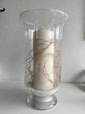 Vase Glas Bodenvase Blumenvase Kerzenständer Dekovase