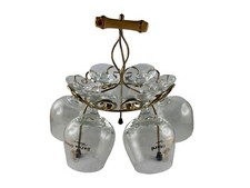 Baron Otard Cognacgläser Partyschwenker Halter Vintage 6 Stück Gold Chateau De