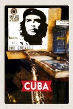 Holzschild 18x12 cm Cuba