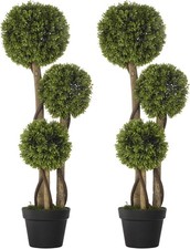 2er Set 90cm Buchsbaum Topiary