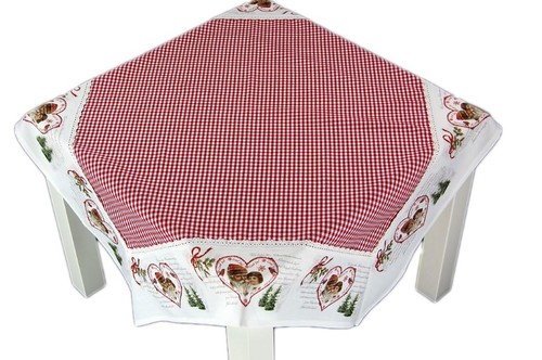 Tischdecke weihnachten 85x85 - tischdecke,