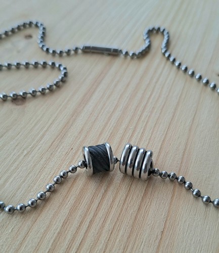 Fossil halskette mit - halskette, 2