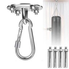 1x Edelstahl Deckenhaken Set