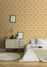 Goldene tapete mit - goldene, barock