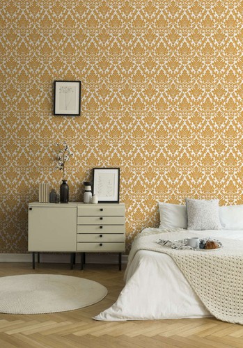Goldene tapete mit barock - tapete,