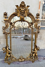 seltener Prunk Wand Spiegel