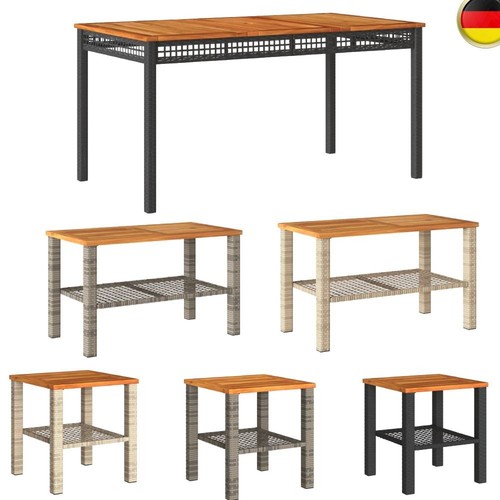 Gartentisch poly rattan - gartentisch,