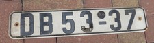 altes DDR Nummernschild
