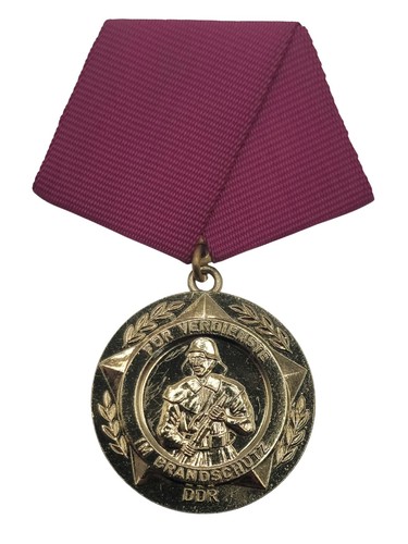 Ddr feuerwehr medaille - medaille, für