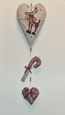 Girlande Herz mit dem Elch? Advent /  Weihnachten -Tilda Art / Landhausstil ?