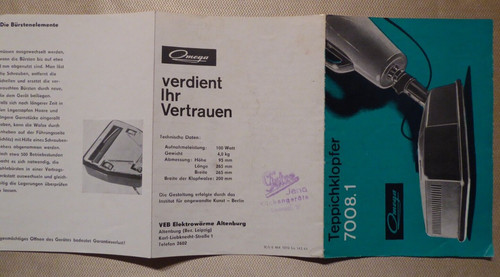 Operating instructions omega - operating,