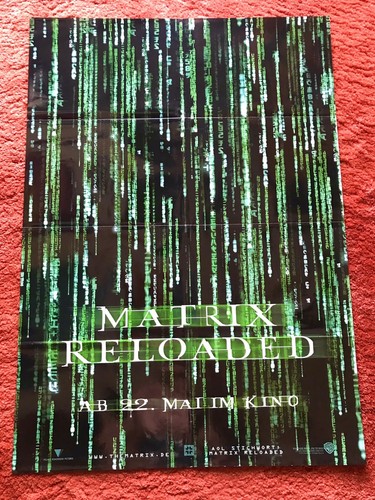 Matrix reloaded kinoplakat - matrix,