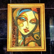 Mosaikbild aus echtem