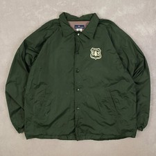Vintage Forest Service Fleece gefütterte Coachjacke XL Herren grün Outdoor