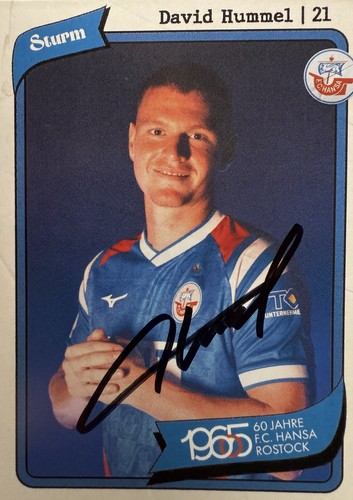 Autogrammkarte david hummel - ,