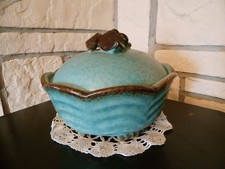 Alte Deckeldose / Keramikdose