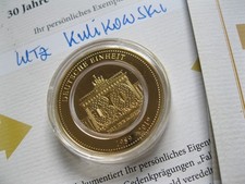 Gedenkprägung 24 Karat