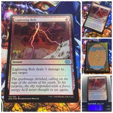 MTG Lightning Bolt ?? ⚪️NM FOIL Magic The Gathering TCG Double Masters 2022 OG