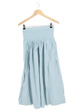 SONIA RYKIEL Damen Faltenrock Blau Gr. 38/M Maxirock Casual Elegant