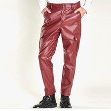 Herren Kunstleder Hosen mit