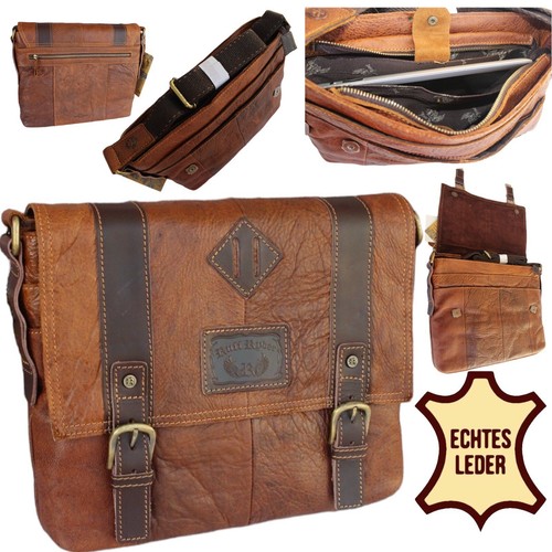 Echtes leder schultertasche - echtes,
