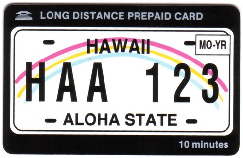 10m hawaii nummernschild - hawaii,