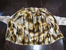 ENERGIE GOLD Luxus Strick Jacke Lana Wolle  Gr XL L  Pelz gefüttert Pullover