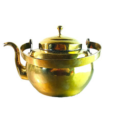 KANNE Teekanne MESSING 50er