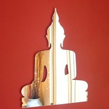 Buddha Acryl Silber Spiegel