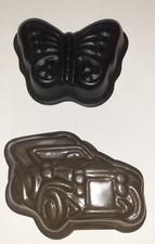 Konvolut Backformen Oldtimer/Auto + Schmetterling Motivbackform Landhaus