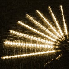 LED Eiszapfen Lichterkette Meteorschauer Weihnachtsbeleuchtung Außen Lichterrege