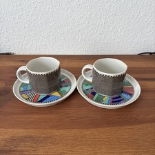 2 Rosenthal Tassen mit Untertassen – Scenario Metropol – Barbara Brenner