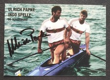 1915 Ulrich Papke SC Magdeburg Kanu Canadier Autogrammkarte original signiert