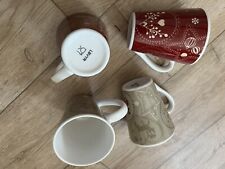 4 Weihnachtstassen Wie Neu Rot Beige Tasse Tassen Weihnachten Muster Top Schön