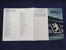 Peugeot 306 mit S16 Roland Garros Preisliste 11.1996