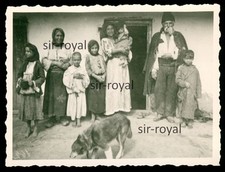Zigeuner Familie 1941 in Rumänien - WK2 Foto 9x6cm