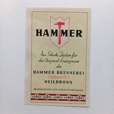 1943 Hammer Brennerei Liköre Heilbronn Werbeanzeige Werbung Reklame
