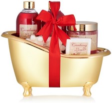 Damen Beautyset Pflegeset Bade-Set Badewanne Cranberry Love Geschenke für Frauen