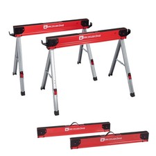 2x Werkzeugkönig® Arbeitsbock Sägebock 2er Set 500 kg Unterstellbock Klappbock