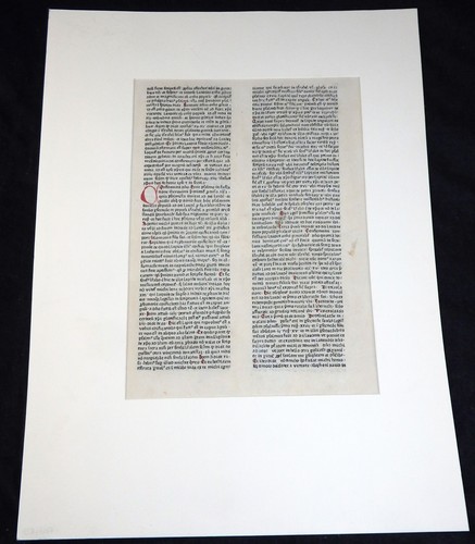 Inkunabel blatt mentelin - blatt,