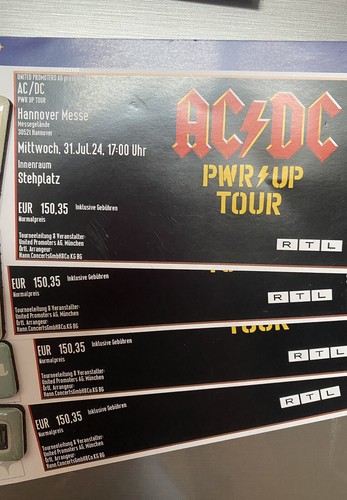 Acdc konzertticket - acdc,