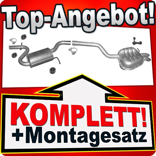 Auspuff für golf vi - v,