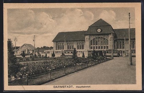Ansichtskarte darmstadt - ansichtskarte,