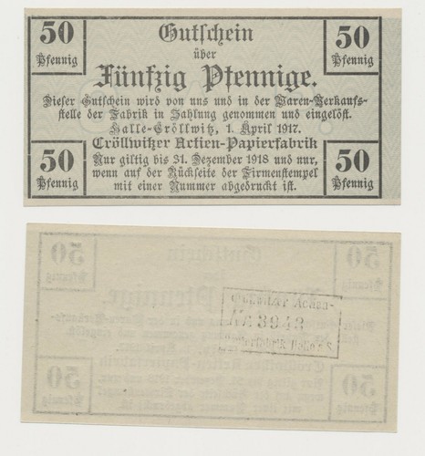 Halle cröllwitz pfennig - cröllwitz, 50
