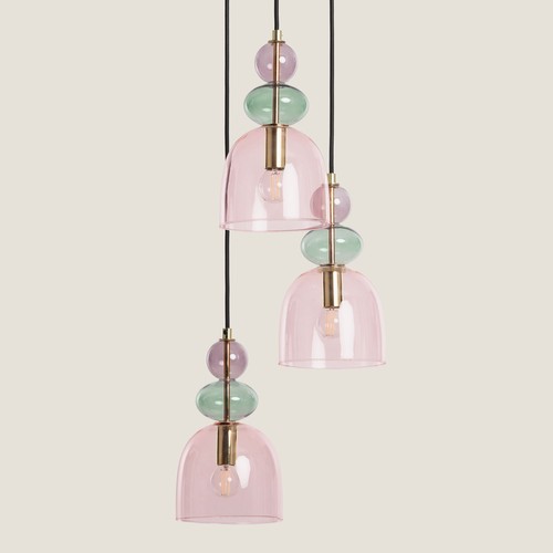 Pendelleuchte metall und glas - und,