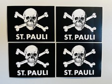 NEU 4Stk. St. Pauli Sticker FCSP Aufkleber Fanartikel Ultras Fanshop 8x6cm Fan